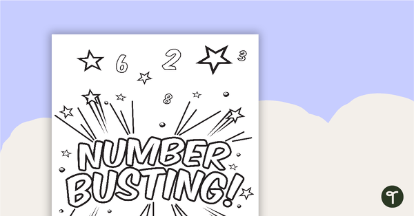'Number Busting' Book Cover teaching resource