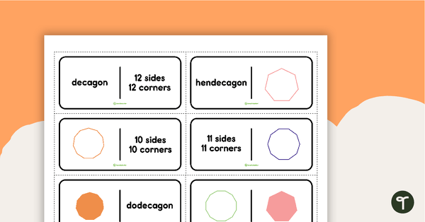 2-D Shape Dominoes teaching resource