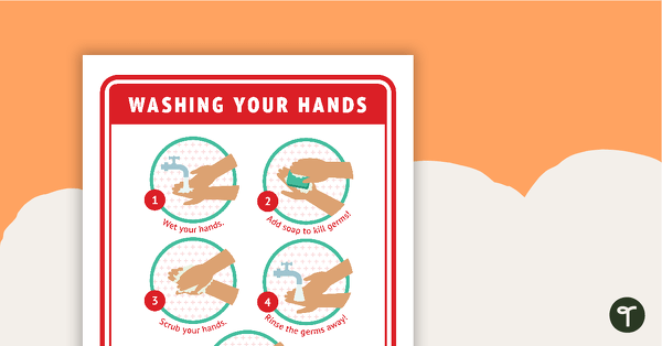 Washing Your Hands Poster teaching resource
