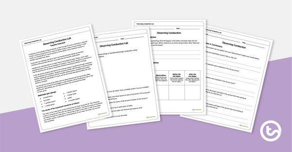 Go to Observing Conduction Science Experiment teaching resource