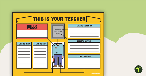 This Is Your Teacher – Template teaching resource
