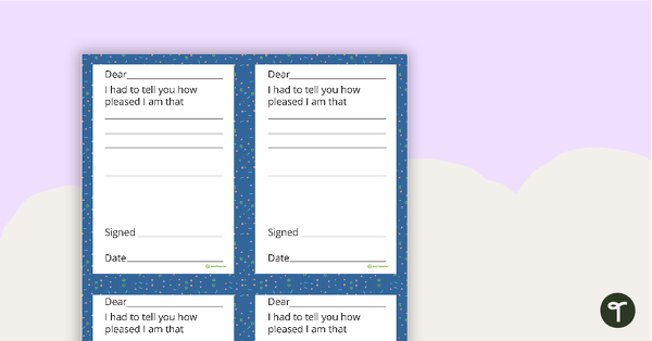 Positive Parent Notes - Squiggles teaching resource