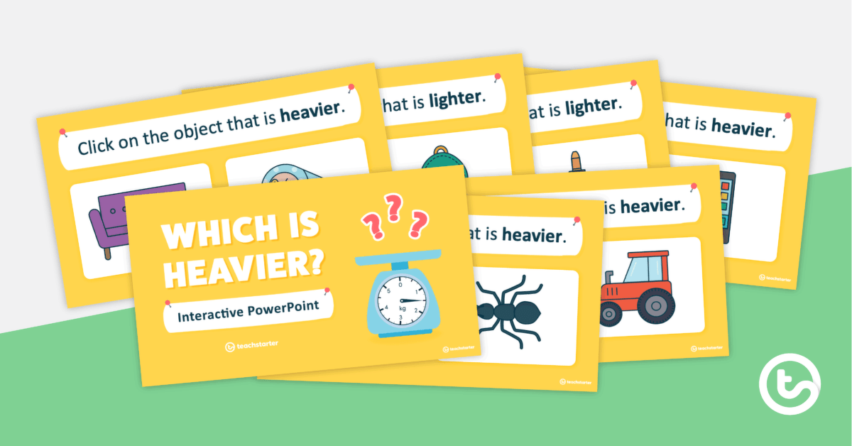 Which Is Heavier? – Interactive PowerPoint teaching resource