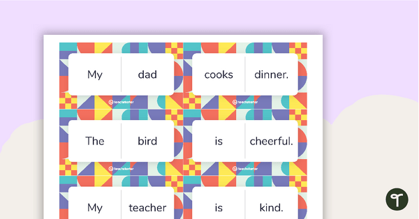 Go to Simple Sentence Dominoes - Set 1 teaching resource