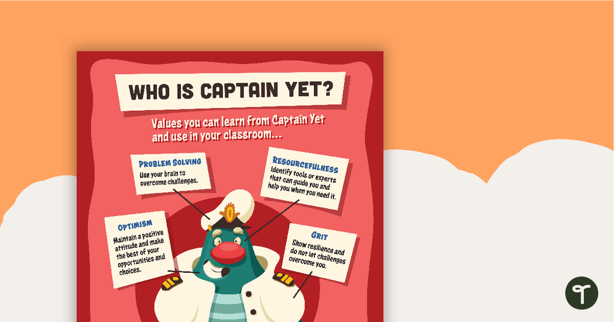 Captain Yet – Values Poster teaching resource