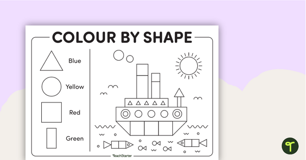 Image of Colour by 2D Shape (Basic Shapes)