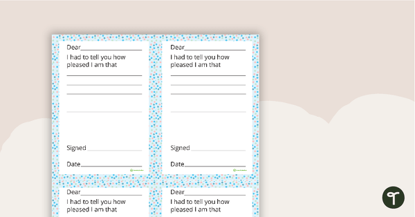 Preview image for Positive Parent Notes - Pastel Dots - teaching resource