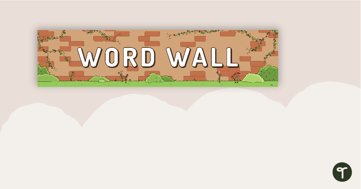 Word Wall Display Banner teaching resource