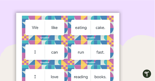 Preview image for Simple Sentence Dominoes - Set 3 - teaching resource