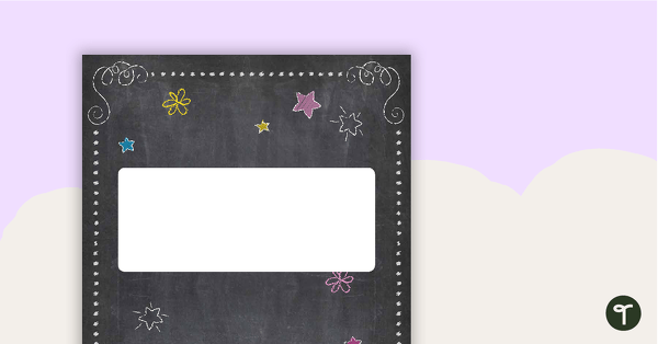 Preview image for Funky Chalkboard - Diary Cover - teaching resource