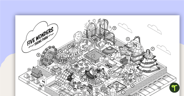 Five Wonders Theme Park – Stimulus Posters teaching resource