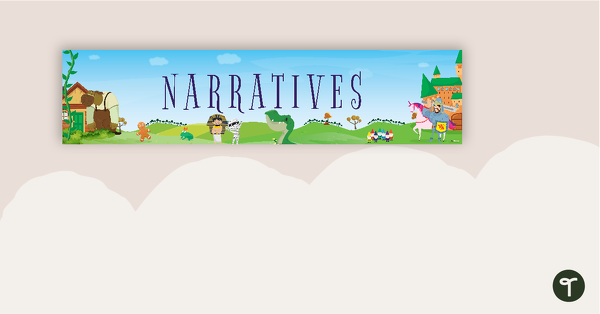 Narratives Display Banner teaching resource