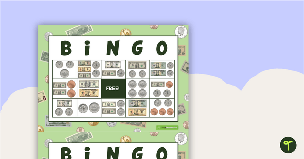 Preview image for Money Bingo (US Currency) - teaching resource