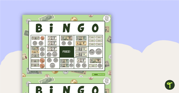 Money Bingo (US Currency) teaching resource