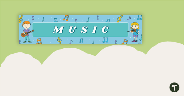 Go to Music Display Banner teaching resource