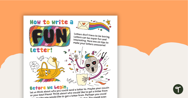 Preview image for How To Write A Fun Letter - teaching resource