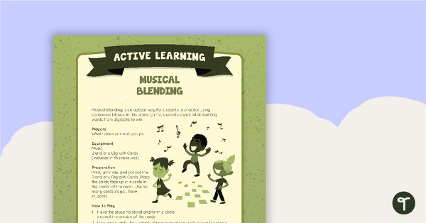 Go to Musical Blending Active Game teaching resource