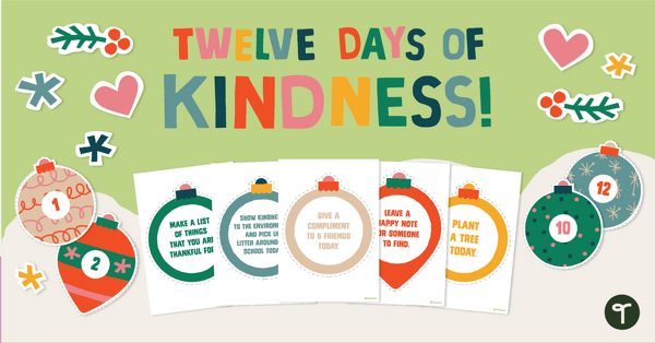 Image of Twelve Days of Christmas Kindness – Christmas Bulletin Board