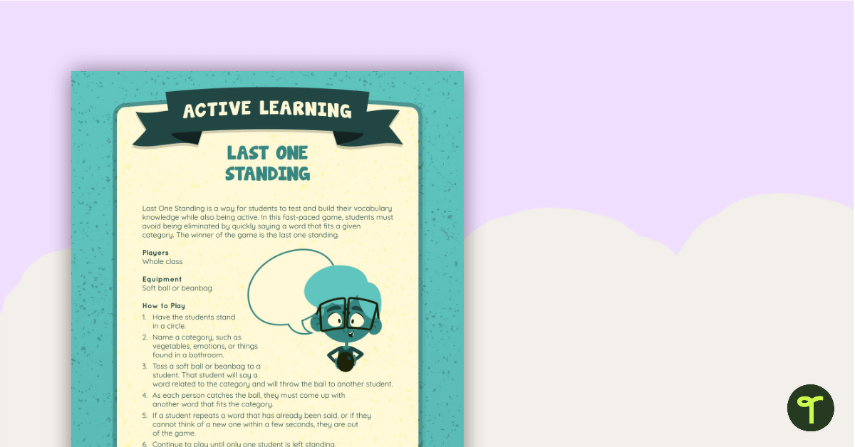 Last One Standing Active Game teaching-resource