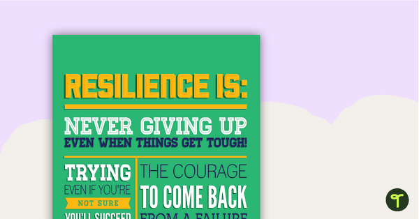 Go to Resilience Poster teaching resource
