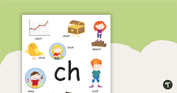 Go to Ch Digraph Poster teaching resource