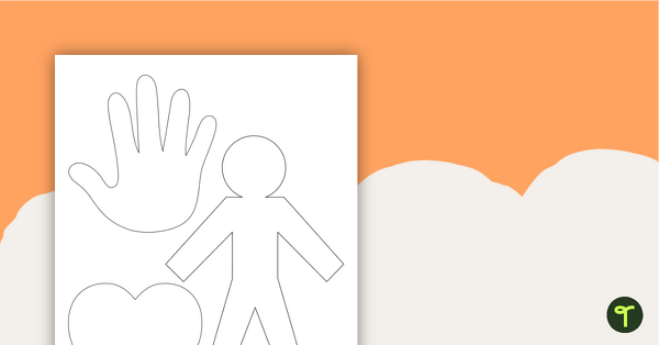 Printable Person Outline - Body Template