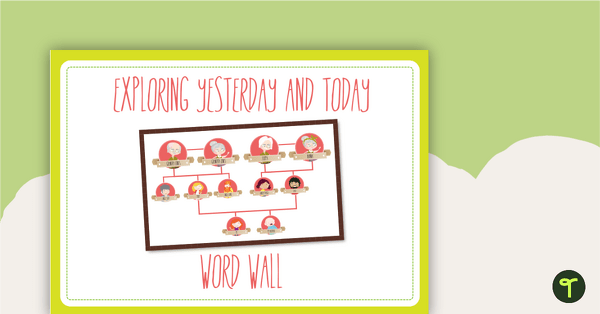 Go to Exploring Yesterday and Today - History Word Wall Vocabulary teaching resource