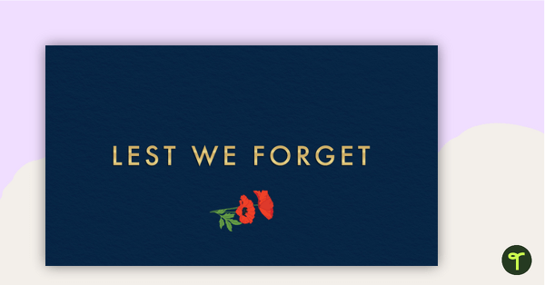 Anzac Day Assembly PowerPoint teaching resource