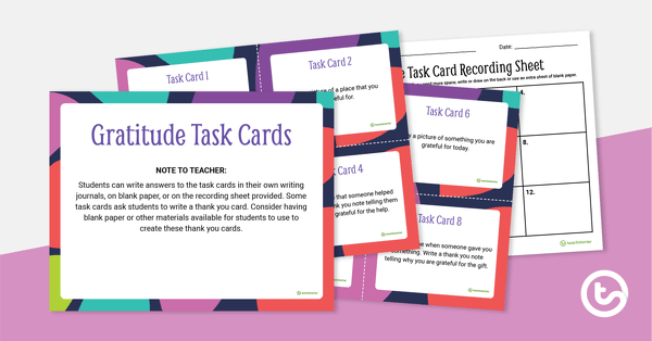 Image of Gratitude Task Cards