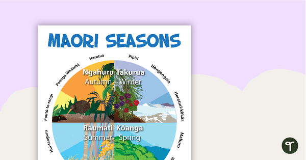 Go to Seasons Poster in Maori teaching resource