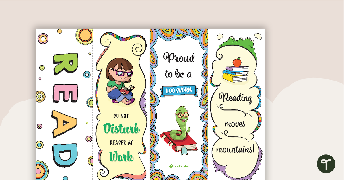 Reading-Inspired Bookmarks teaching resource