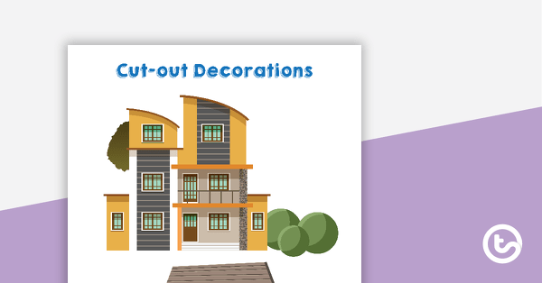 Preview image for Past and Present - Cut-out Decorations - teaching resource