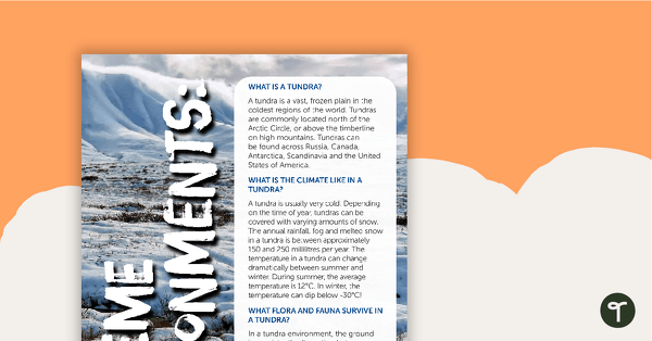 Preview image for Extreme Environments: Lands of Ice and Sand – Worksheet - teaching resource