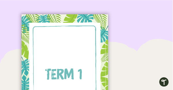 Go to Tropical Paradise Printable Teacher Diary - Term Dividers teaching resource