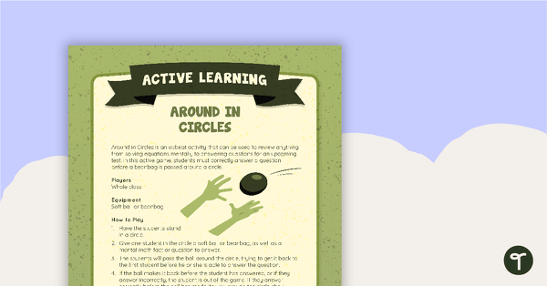 Around in Circles Active Game teaching resource