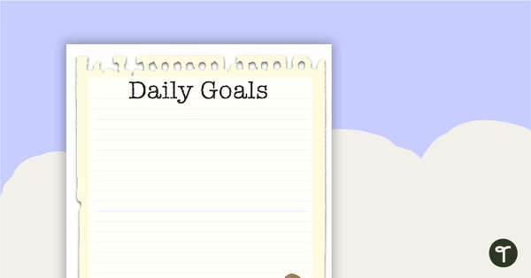 Go to Learning Detectives - Daily Goals teaching resource