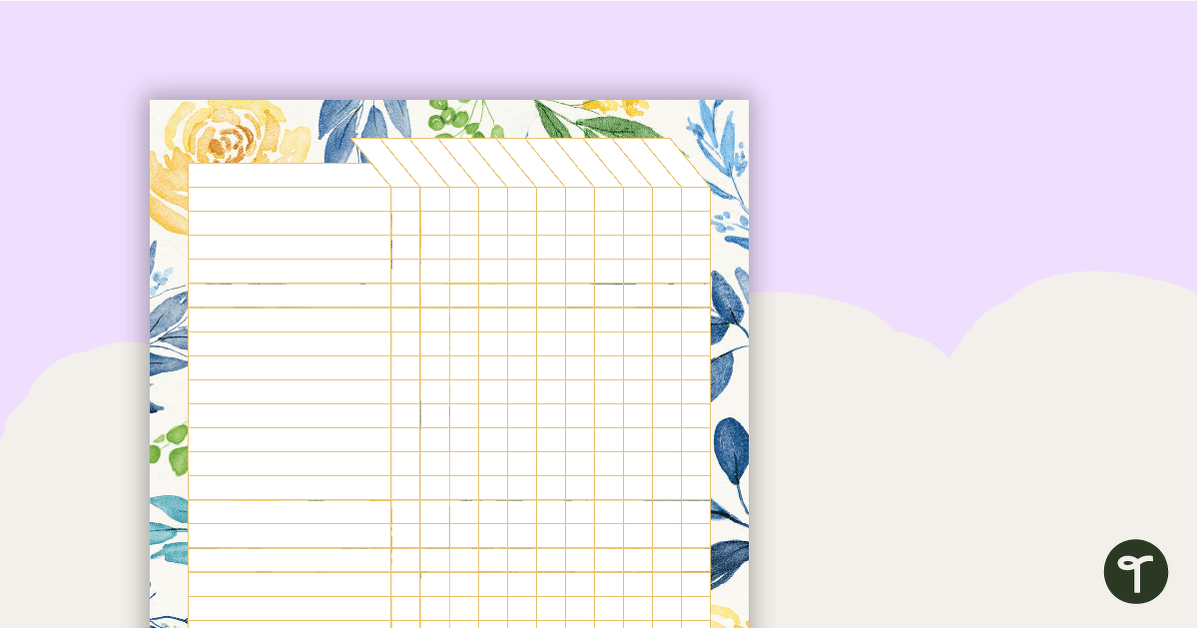 Vintage Roses Printable Teacher Diary - Assessment Tracker teaching resource