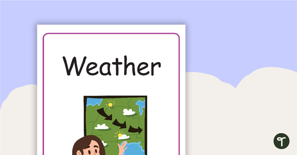 34 Weather Vocabulary Words teaching resource