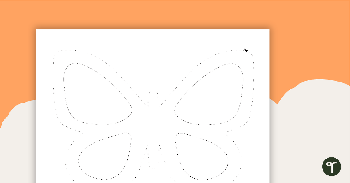 蝴蝶翼模板的预览图像 - 教学资源