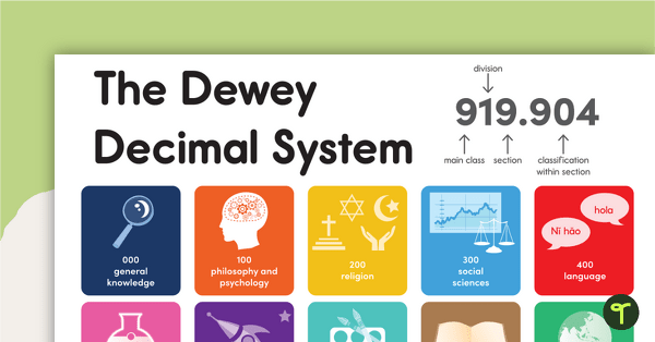 Go to The Dewey Decimal System Poster teaching resource