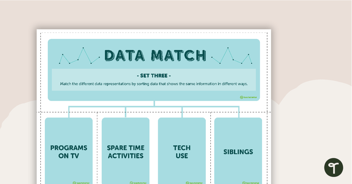 Data Match-Up Cards (Set 3) teaching resource
