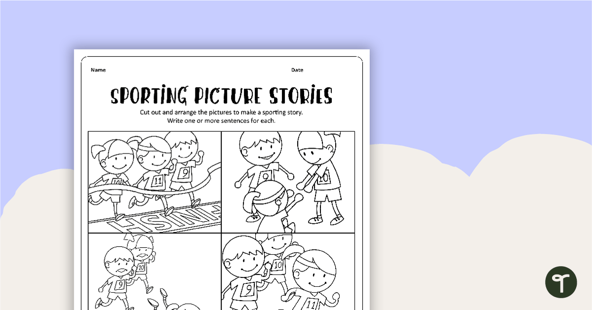 Sporting Picture Stories - Sequencing Activity teaching resource
