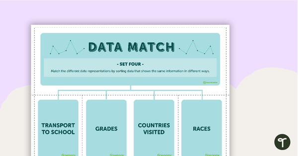 Data Match-Up Cards (Set 4) teaching resource