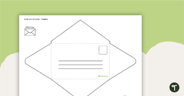 Large Blank Envelope – Template teaching resource