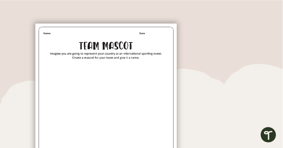 Team Mascot - Activity teaching resource