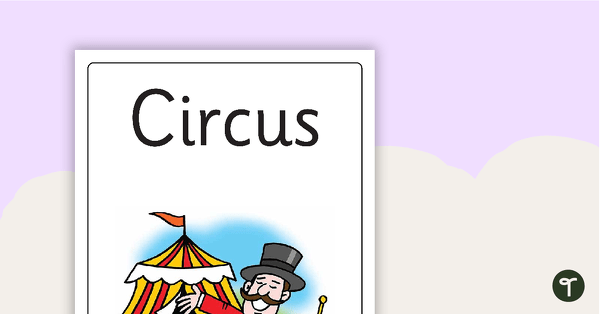 22 Circus Vocabulary Words teaching resource