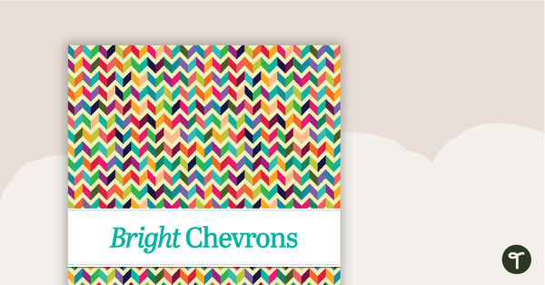 Bright Chevron - Title Poster teaching resource