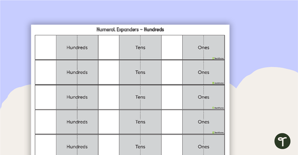 Numeral Expander - Hundreds teaching resource