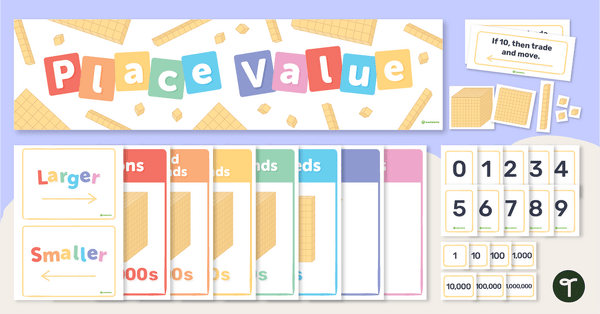 预览图像for Place Value Wall Display - teaching resource