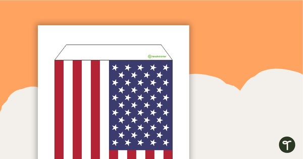 United States of America Flag - Rectangular Bunting teaching resource